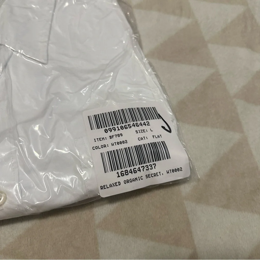 J crew relaxed short sleeve organic cotton poplin shirt white